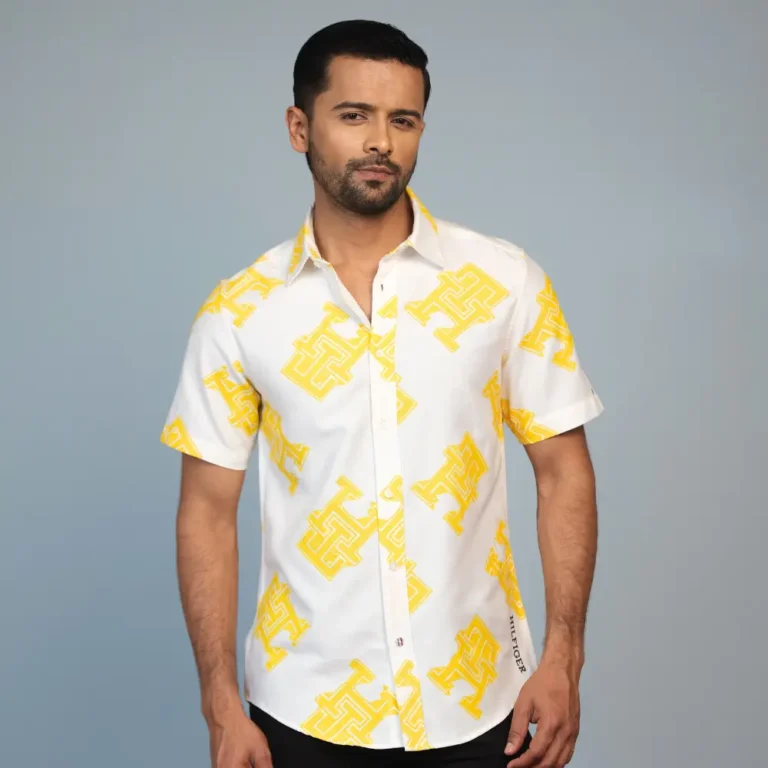 Printed Casual Shirt Yellow