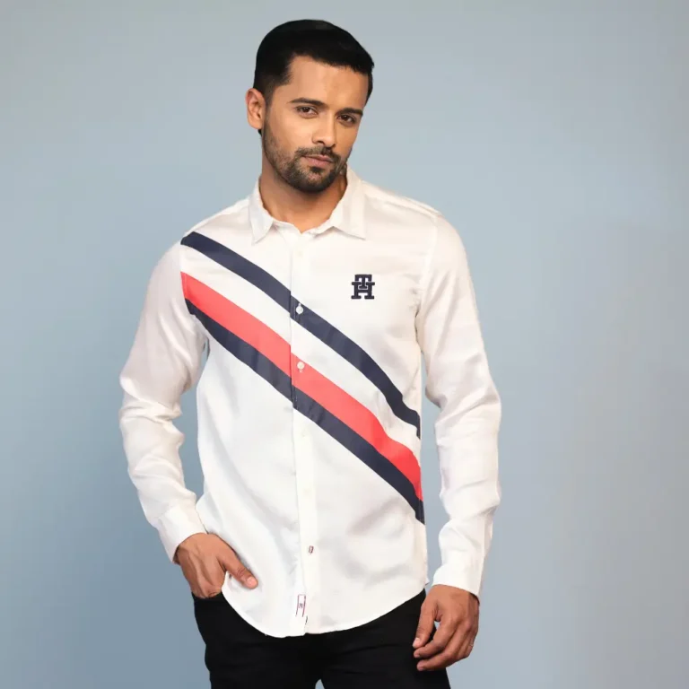 Tommy Hilfiger Print with Embroidery Casual Shirt